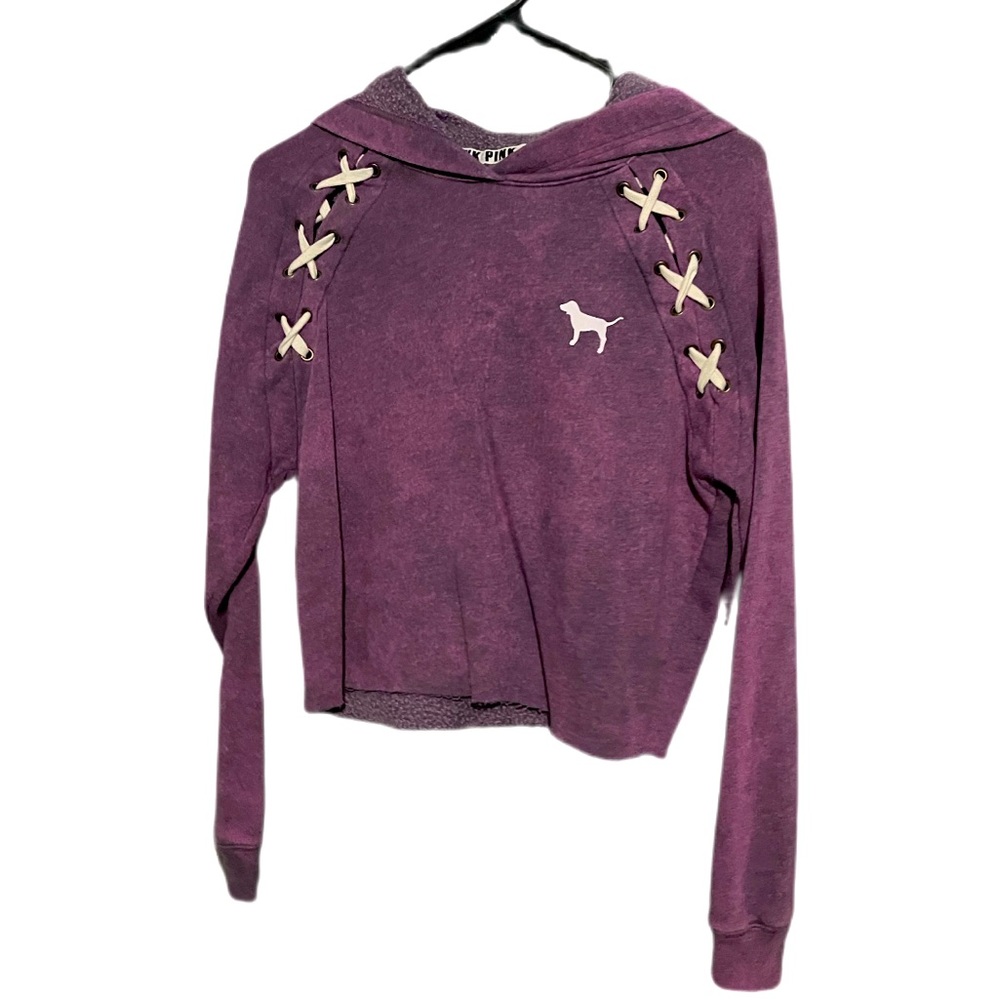 PINK cropped hoodie
